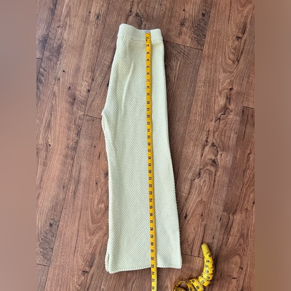 Free People Haliee XS lime Green Top Pants Sweater Set Comfy knit FP Beach - Picture 8 of 12